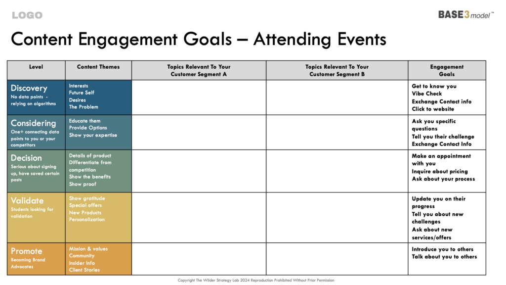 Worksheet For Networking Planning